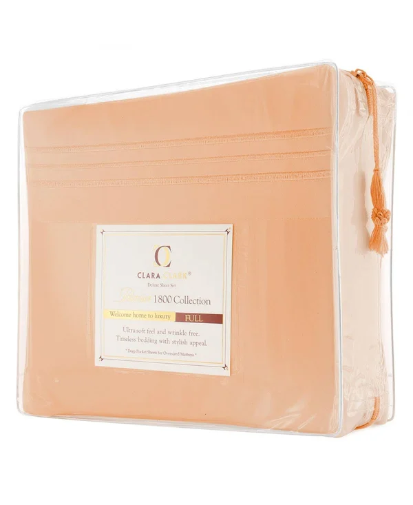 Premier 1800 Series Deep Pocket 4 pc. Sheet Set, Queen - Burgundy