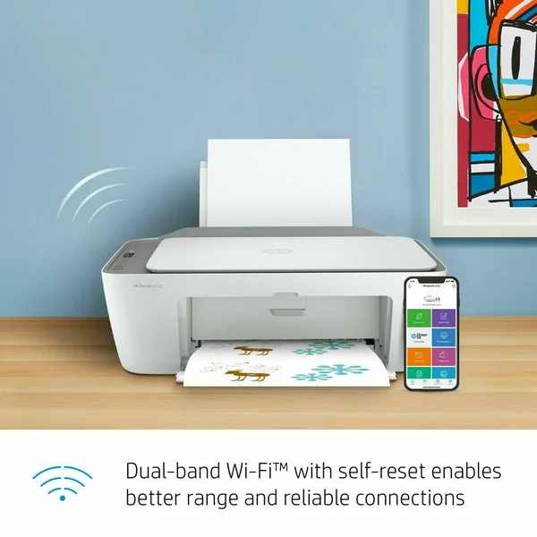 HP Deskjet 2722 All-in-One Wireless Color Inkjet Printer