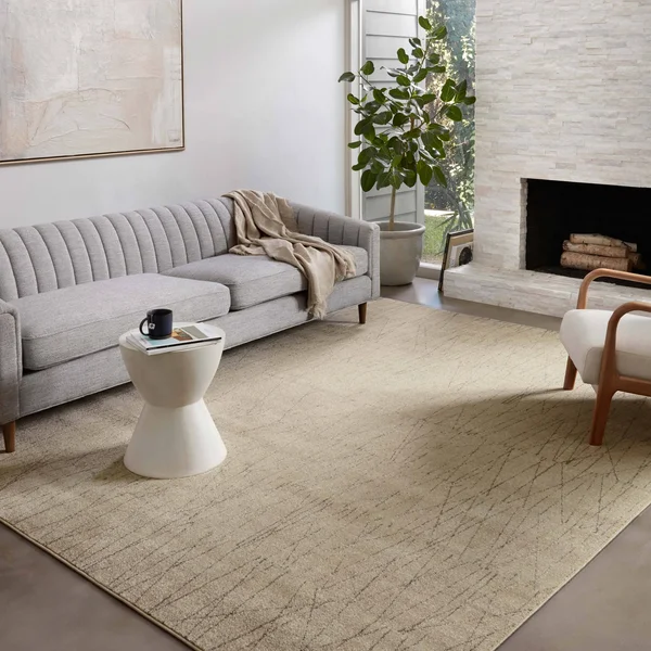 Alexander Home Bradford Modern Pendulum Area Rug - 6&-7x22 x 9&-7x22 - Beige - Pepper