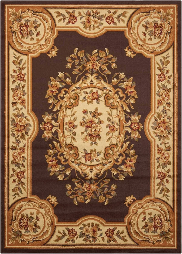 Nourison Paramount PAR37 Chocolate Area Rug, 5&3x22 x 7&3x22