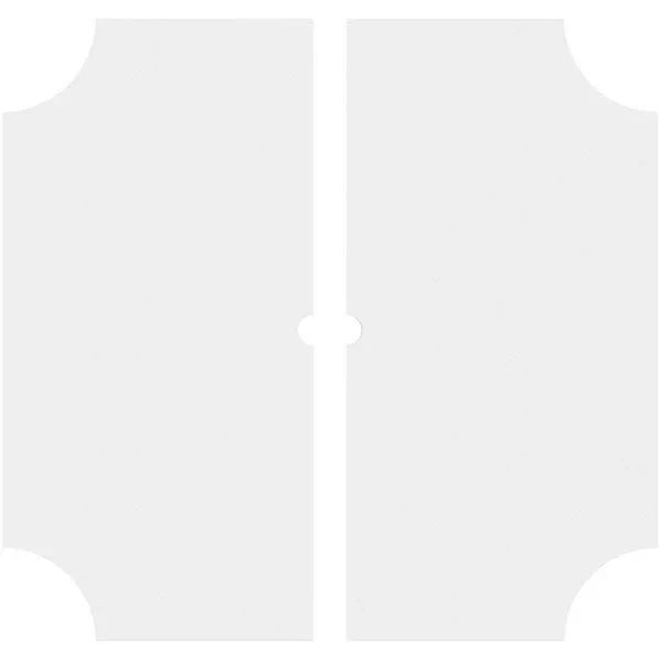 40 inchod x 2 inchid x 24 inchc x 1 inchp Locke Architectural Grade PVC Contemporary Ceiling Medallion - Two Piece