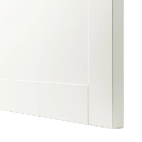IKEA - BESTÅ Storage Combination with Doors, White/Hanviken/Stubbarp White, 70 7/8x16 1/2x29 1/8