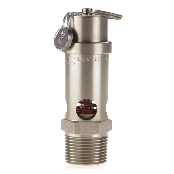 Conrader SRV530-3/4-V-SS-125 Safety Valve - Soft Seat, 3/4In, 125 Psi, ss