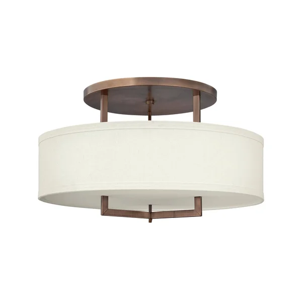 Hinkley Lighting 3211BR Hampton Semi Flush Mount Light, Brushed Bronze