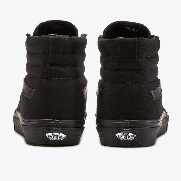 Vans Sk8-Hi Top Sneaker - Adult Unisex, Size: 4.5 M, Black Canvas/Black