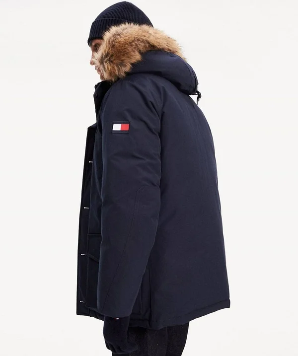 Tommy Hilfiger Men's Hampton Down Parka Jacket, Blue