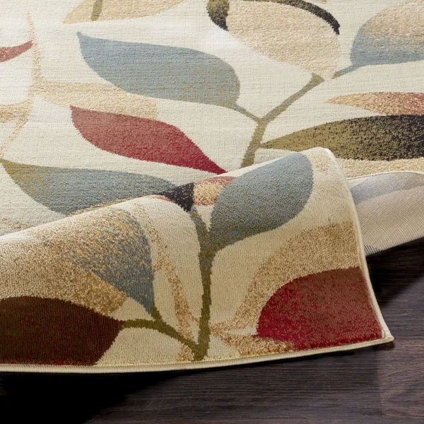 Transitional BHS-0058098 Turkish Poly Beige Floral Rug - 10' x 13'