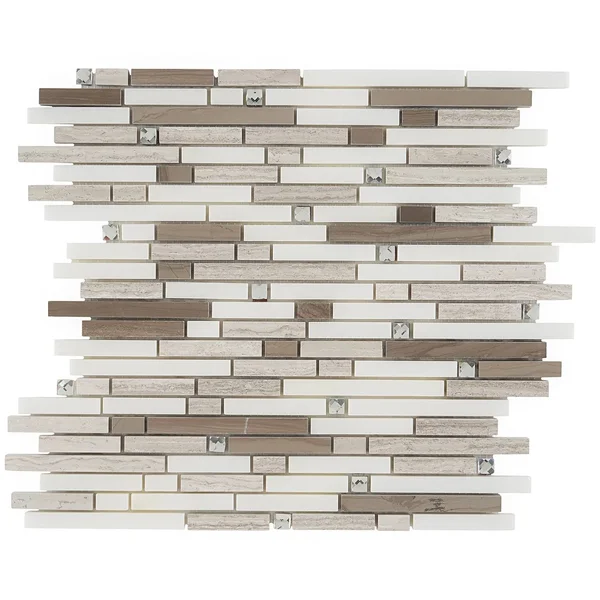 Fable Random Sized Marble Mosaic Tile in The Woodsman Ivy Hill Tile