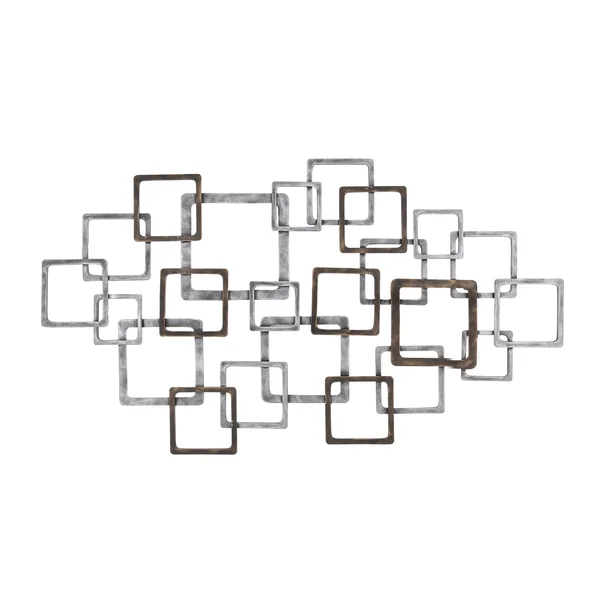 Sagebrook Home Metal 24x22 Wall Decor, Bronze/ Silver, WB