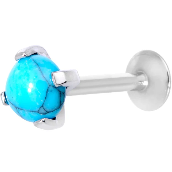 Body Candy 16 Gauge Stainless Steel Internally Threaded Labret Stud Monroe Lip Piercing Tragus Earring