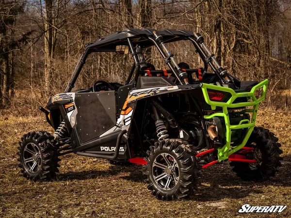 SuperATV Polaris RZR XP 1000 Rear Bumper - 2014-2018 - No, Lime Squeeze
