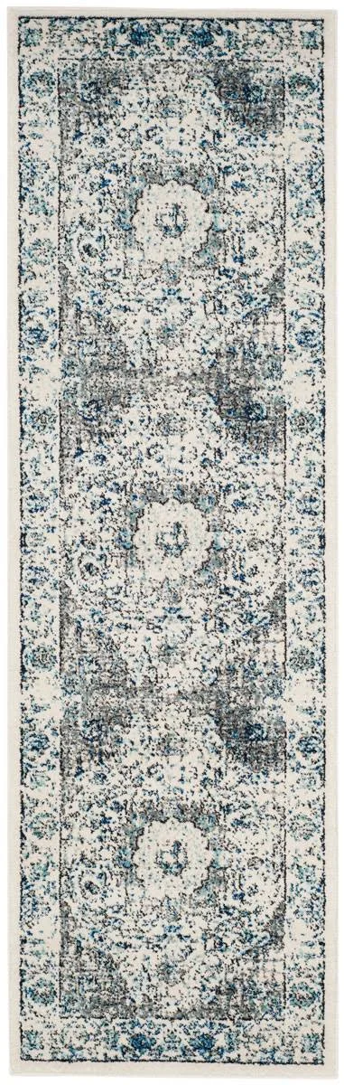 Safavieh Evoke EVK220D 2&2x22 x 9&0x22 Runner Grey, Ivory Area Rug