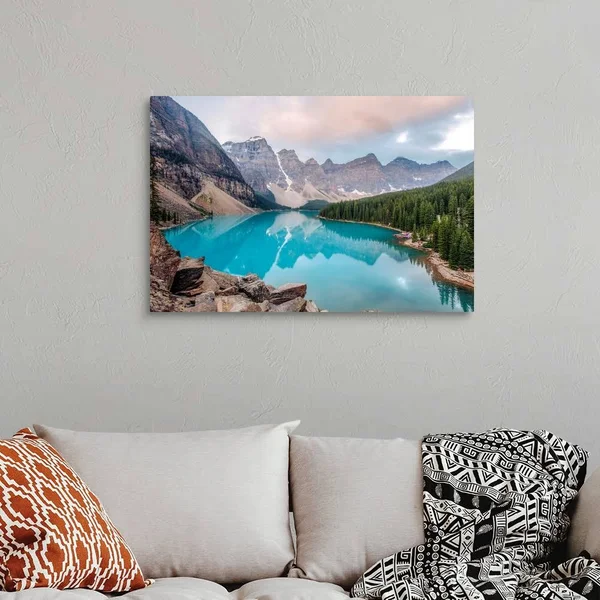 Moraine Lake - Banff National Park, Alberta, Canada, Canvas Wall Art, 36x24, Great Big Canvas