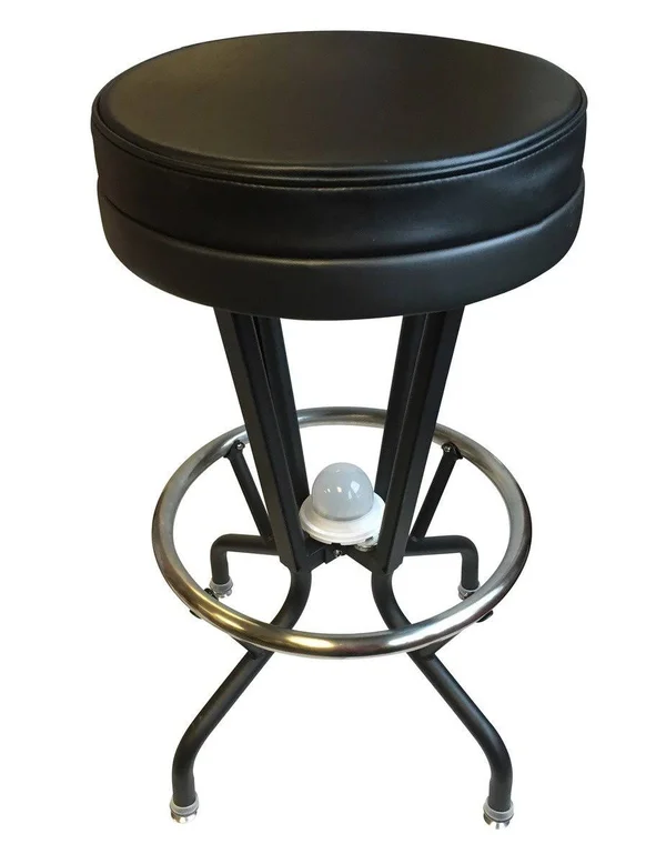 Holland Bar Stool L500030GVStUnBlkVinyl Grand Valley State Lighted Bar
