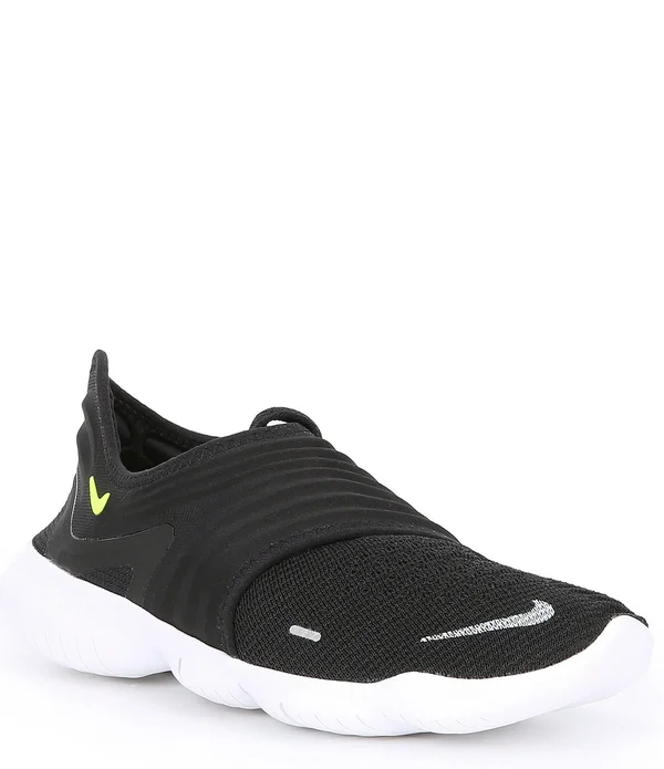 Nike Men's Free RN Flyknit 3.0 Running Shoes - Size: 9, Black