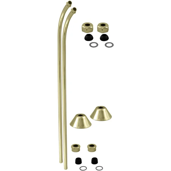 Westbrass D135-07 Single Offset Bath Supply - Satin Nickel