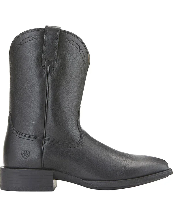 Ariat Heritage Roper Wide Square Toe 8.5 Men's Black