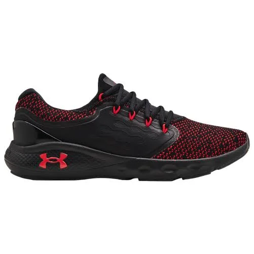 Under Armour Charge Vantage Knit - Mens Casual Running Shoes - Black/Black/Red - Size 10.5