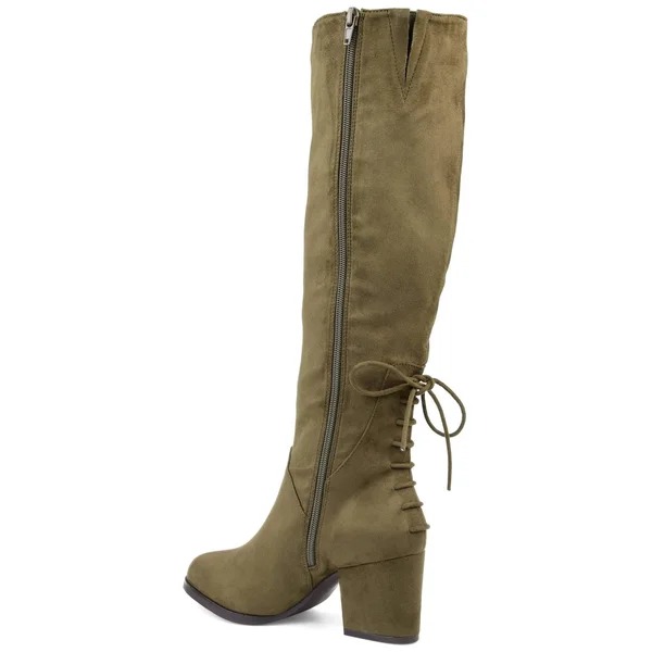 Journee Collection Women's Extra Wide Calf Leeda Boot - Taupe