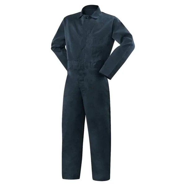Steiner 1065-M 9oz. Flame Resistant Cotton Coveralls Navy Blue Medium