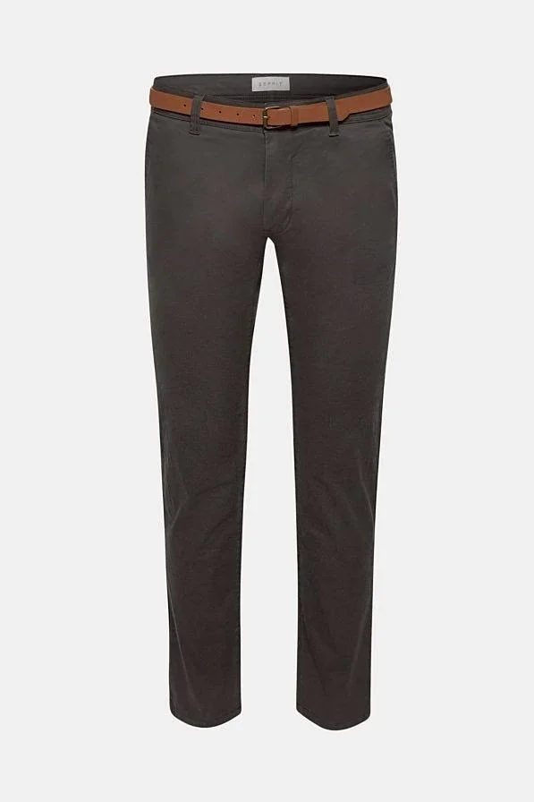 Esprit Organic Cotton Slim Stretch Chinos by Esprit, Grey