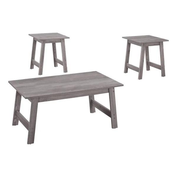 Monarch Specialties 3 Piece Table Set - Grey