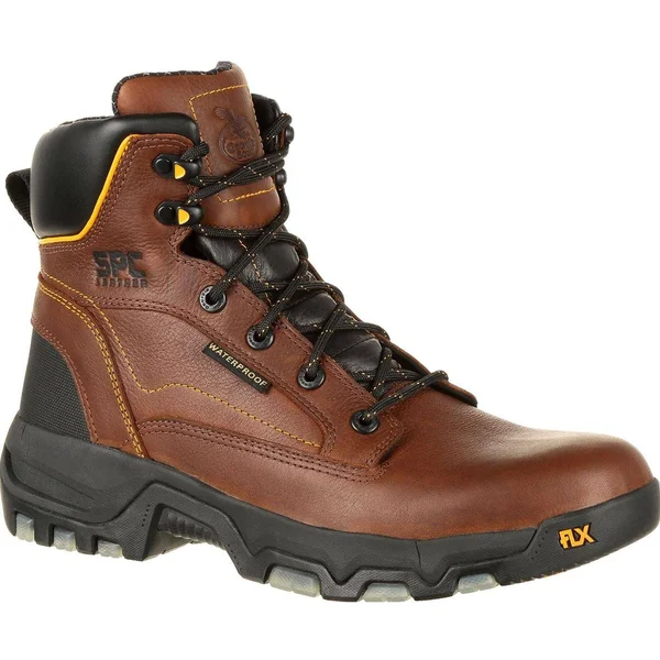 Men's Georgia Boot GB00168 6 inch FLXpoint WP Composite Toe Work Boot, Brown