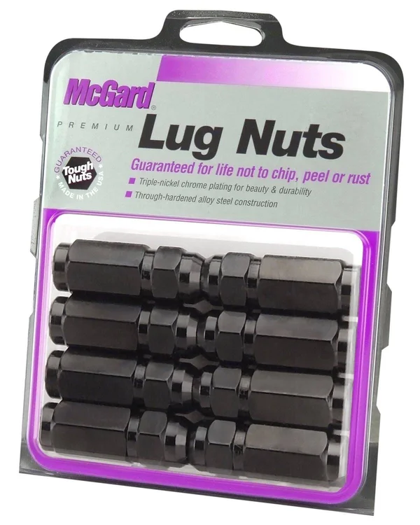 McGard 64816 - Lug Nut Pkg/8 9/16 Cone Seat, Black