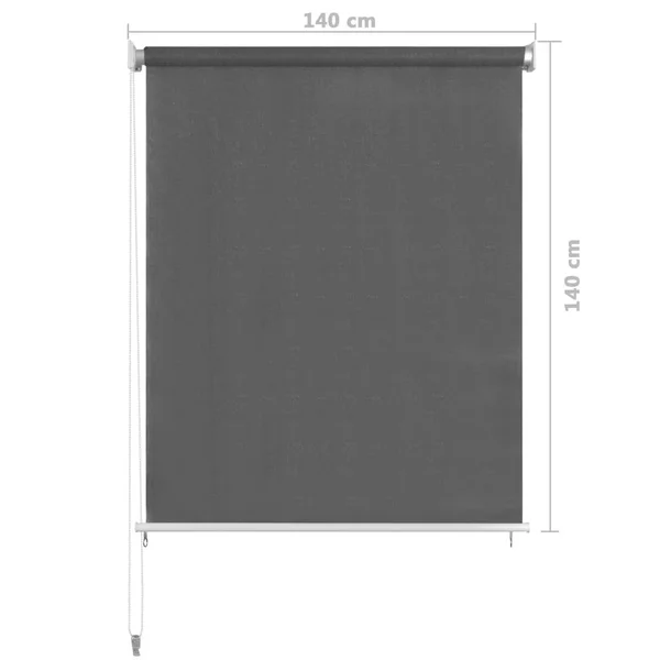 vidaXL Outdoor Roller Blind 140x140 cm Anthracite