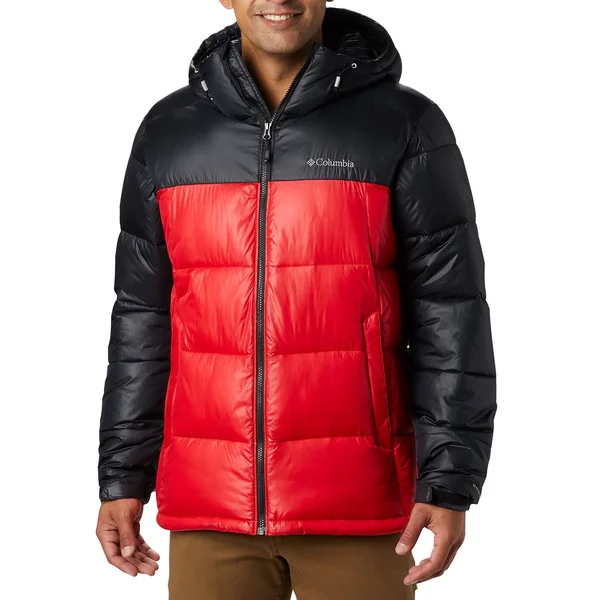 Columbia Pike Lake Hooded Jacket Mountain Red Black
