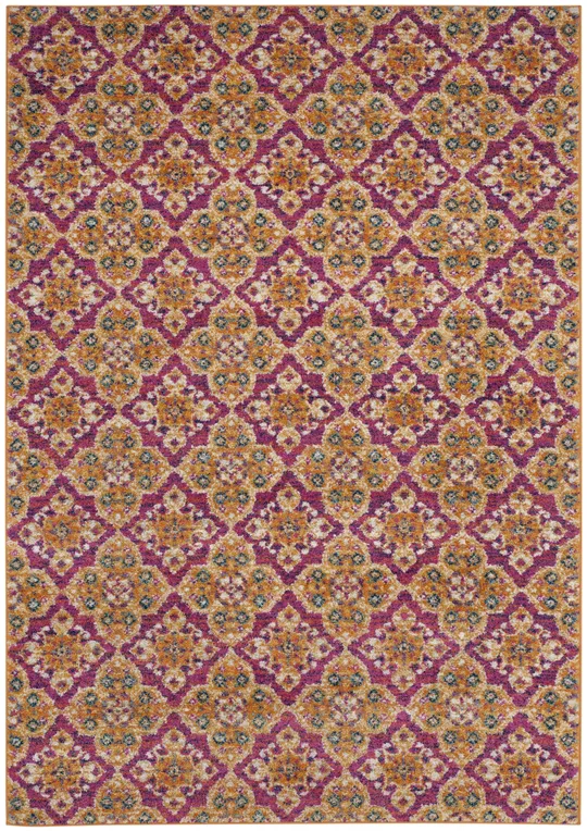 Safavieh Madison MAD605A 6&7x22 x 9&2x22 Fuchsia, Gold Area Rug