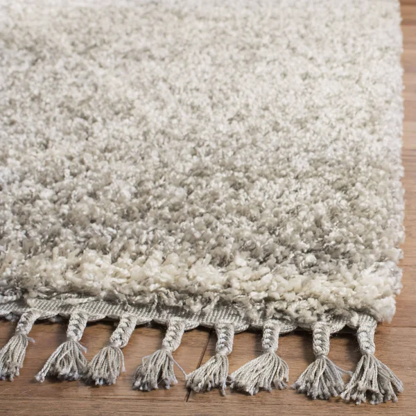 Safavieh Pro Lux Shag PLX435F 5&0x22 x 8&0x22 Grey - Cream Area Rug