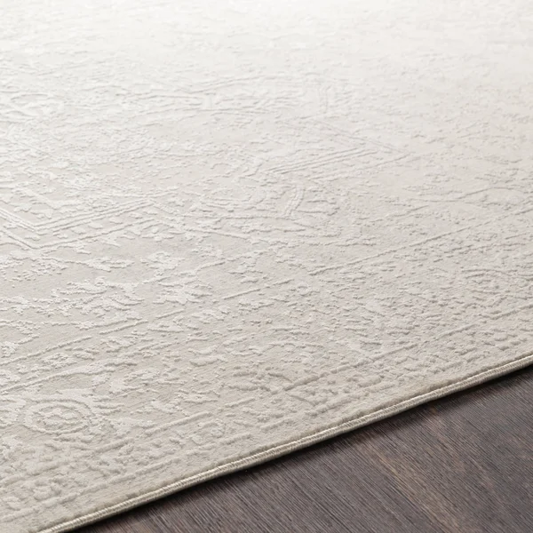 Traditional BHS-0016146-P Turkish Viscose Gray Classic Rug