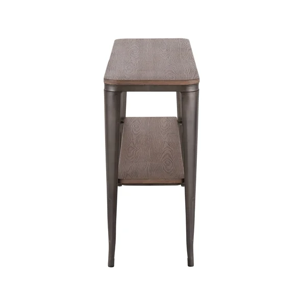 Carbon Loft Samira Industrial Metal/Wood Console Table - Brown