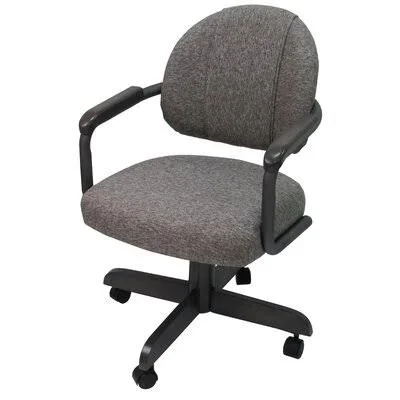 Amaretto Upholstered Arm Chair Latitude Run Color: Gray - Upholstery Color: Mojeva Gray
