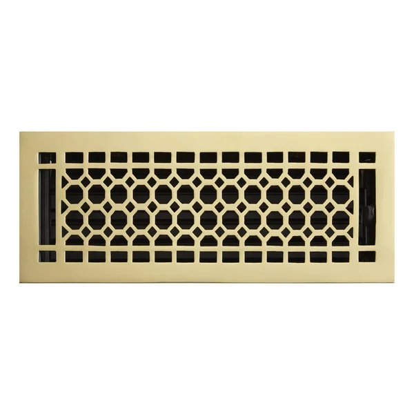 Honeycomb Brass Wall Register - Chrome 6x22 x 14x22 (6-5/8x22 x 15-1/8x22 Overall) - Signature Hardware 314536