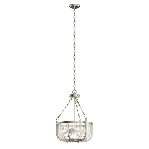 Kichler Roux Pendant Brushed Nickel 3 Light 42389NI