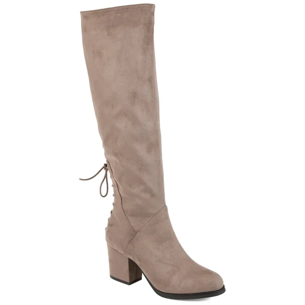 Journee Collection Women's Extra Wide Calf Leeda Boot - Taupe