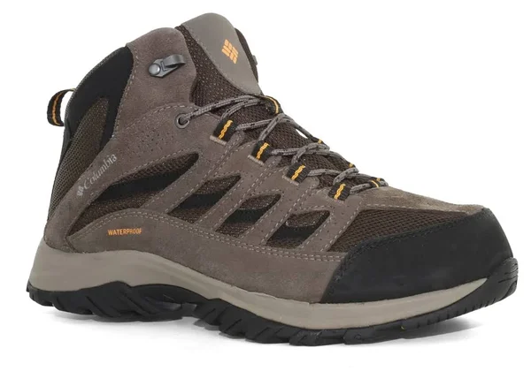 Columbia Crestwood Mid Men's Waterproof Hiking Boots, 10 Wide, Cordovan