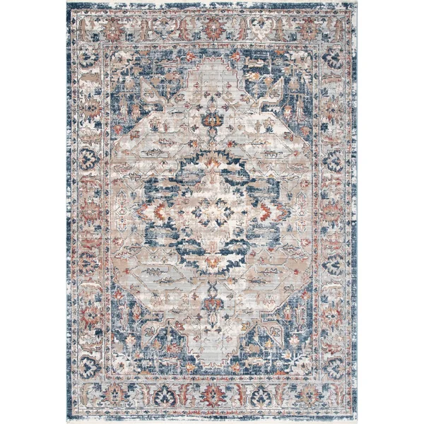 nuLOOM Josephine Winged Cartouche Area Rug, Size: 4& x 6&