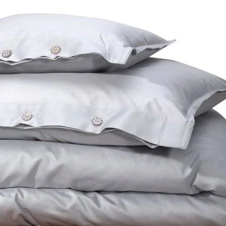 True Stuff Mosaic Cotton Pillow COVER, Gray