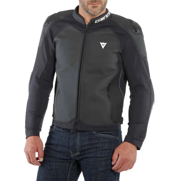 Dainese Intrepida, Leather Jacket Perforated - Matt-Black/Matt-Black/Matt-Black - 52