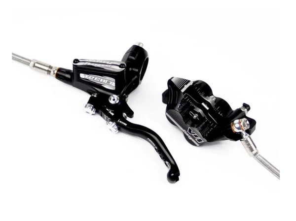 Hope Tech 3 V4 Disc Brake and Lever - Hydraulic - Post Mount Rear, Red