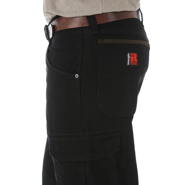 Wrangler Men's Riggs Workwear Ripstop Ranger Pant Black, 48x34