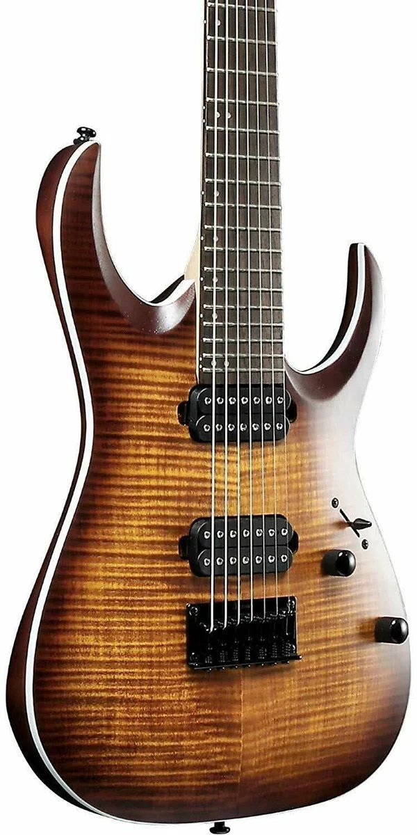Ibanez RGA742FM Flat Dragon Eye Burst 7-String Electric Guitar
