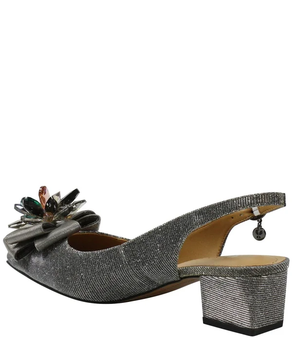J. Renee Faaye Women's Pewter Pump 6 M