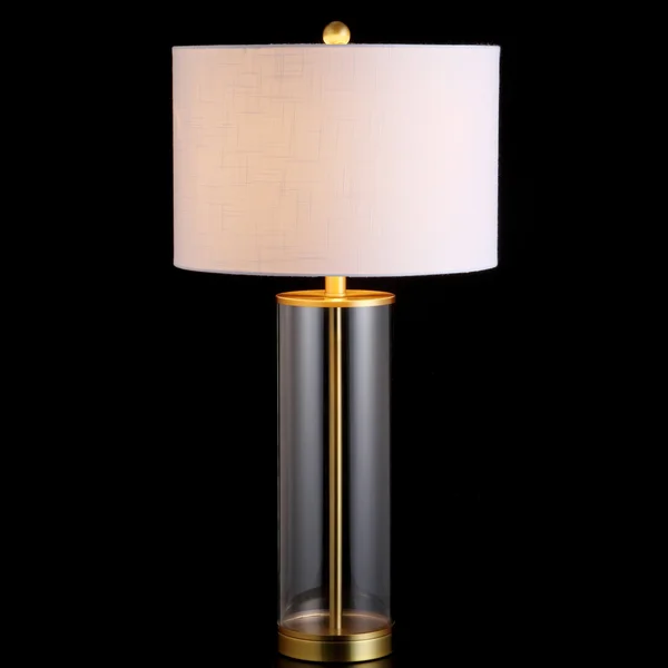 Collins 29.25x22 Glass LED Table Lamp - Brass Gold, Jonathan Y