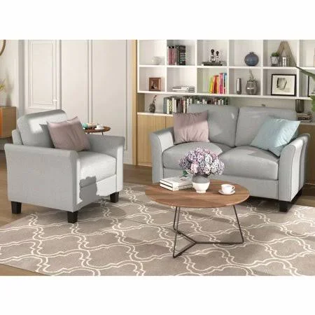Sectional Sofa, Single Chair and Loveseat Sofa, 3 Person Sofa, Stylish and Modern Design, Perfect for Living Room Furniture Armr