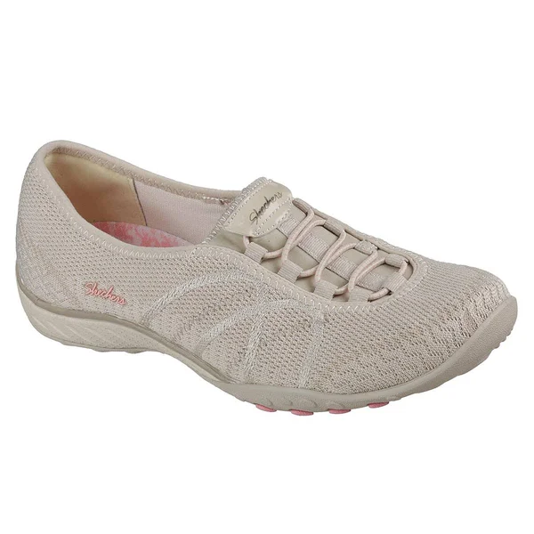 Skechers Women's Relaxed Fit Breathe Easy Sweet Jam Sneaker - Natural