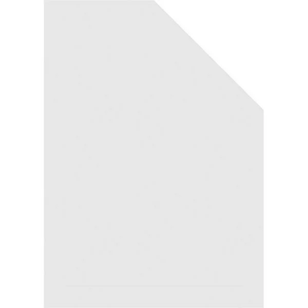 Ekena Millwork GVPOL36X3602SN 36x22W x 36x22H Octagonal Surface Mount PVC Gable Vent: Non-Functional, w/ 2x22W x 1-1/2x22P Brick